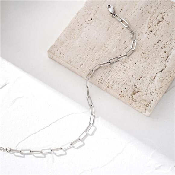 925 Sterling Silver Ankle Bracelet Multilayer Anklets for Women Satellite, Star - Picture 4 of 7